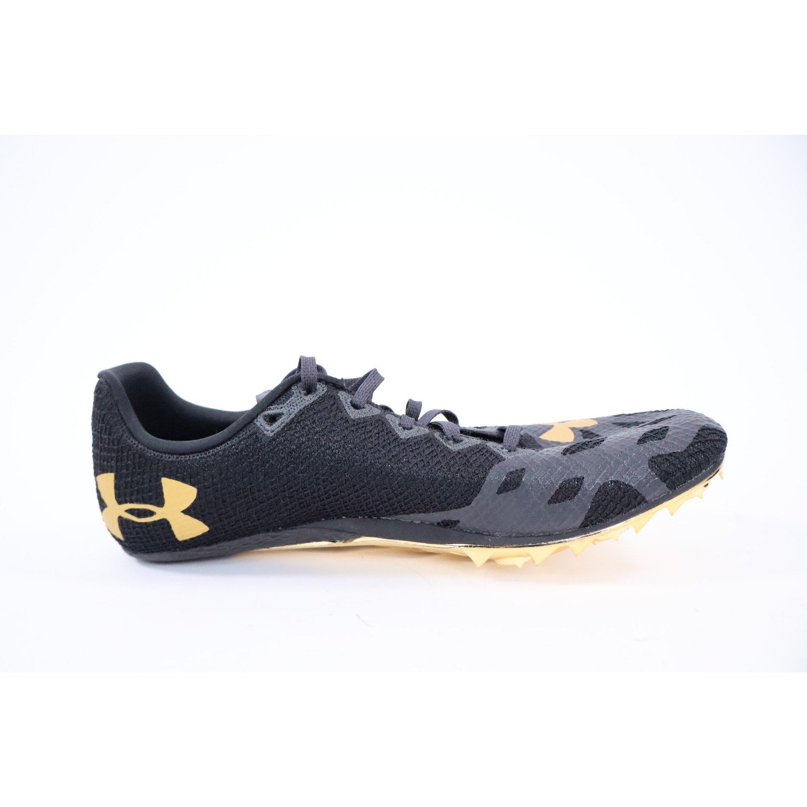 Under Armour HOVR Smokerider Black Metallic Victory Gold Men 11.5 No Spikes NEW