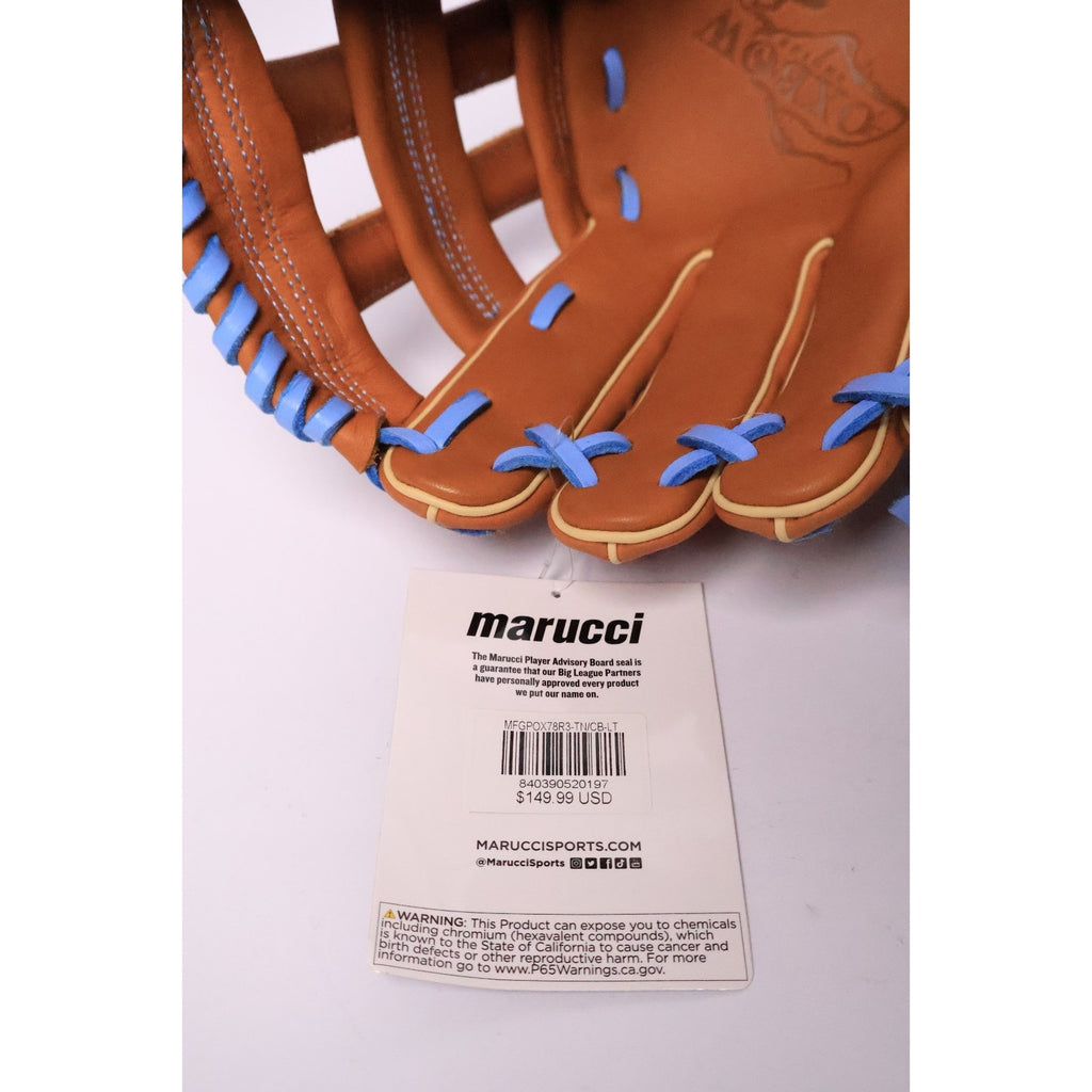 Marucci 12.75” M Type Oxbow Series Glove-LHT-Adult-Tan/Blue NWT Read