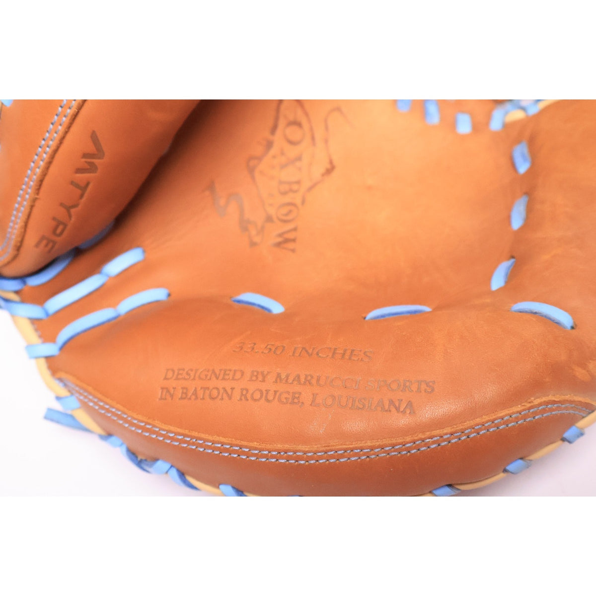 Marucci 33.5” M Type Oxbow Series Catchers Glove-RHT-Tan/Blue- READ