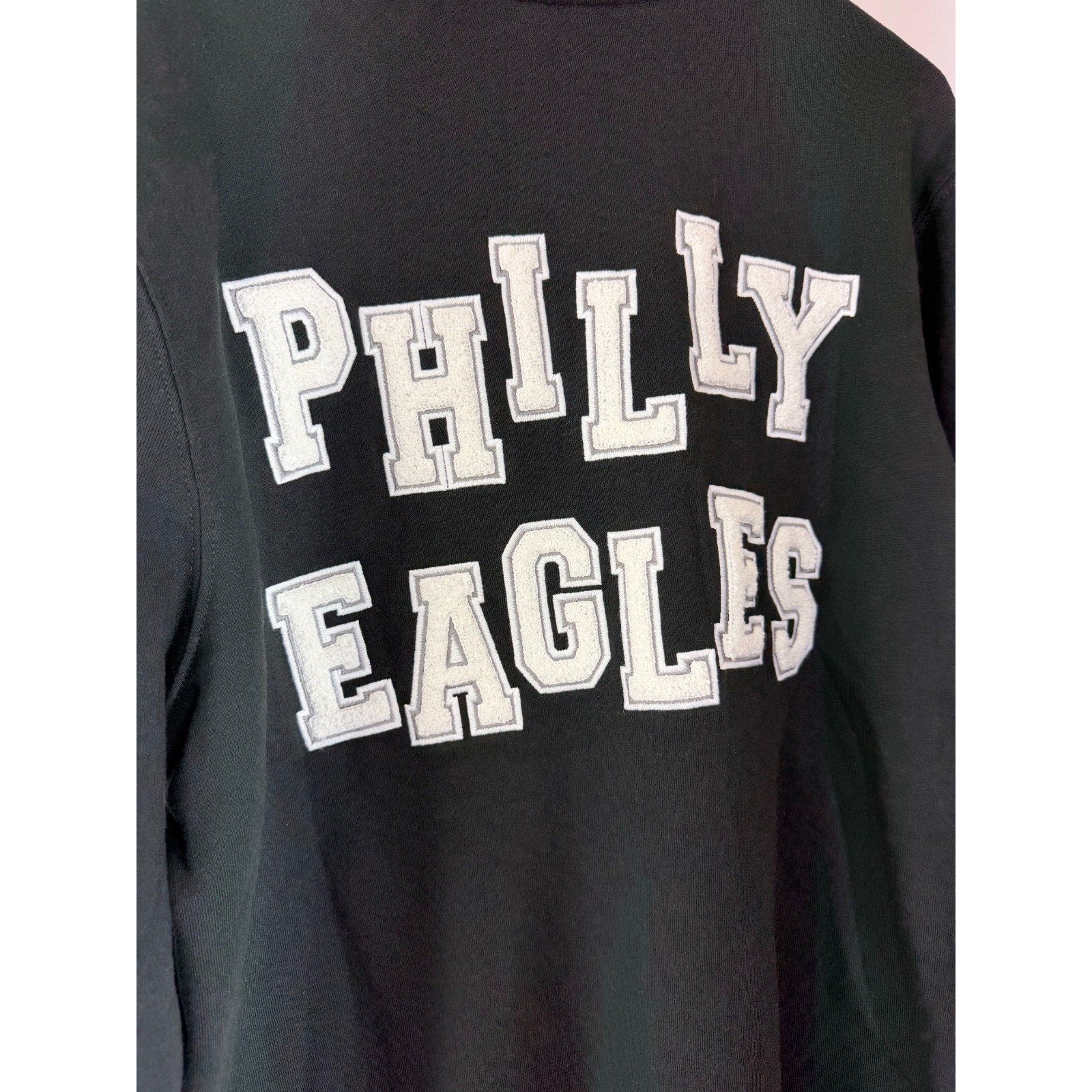 Stoney Clover Lane X '47 Philadelphia Eagles Black Track Jacket Size M $200