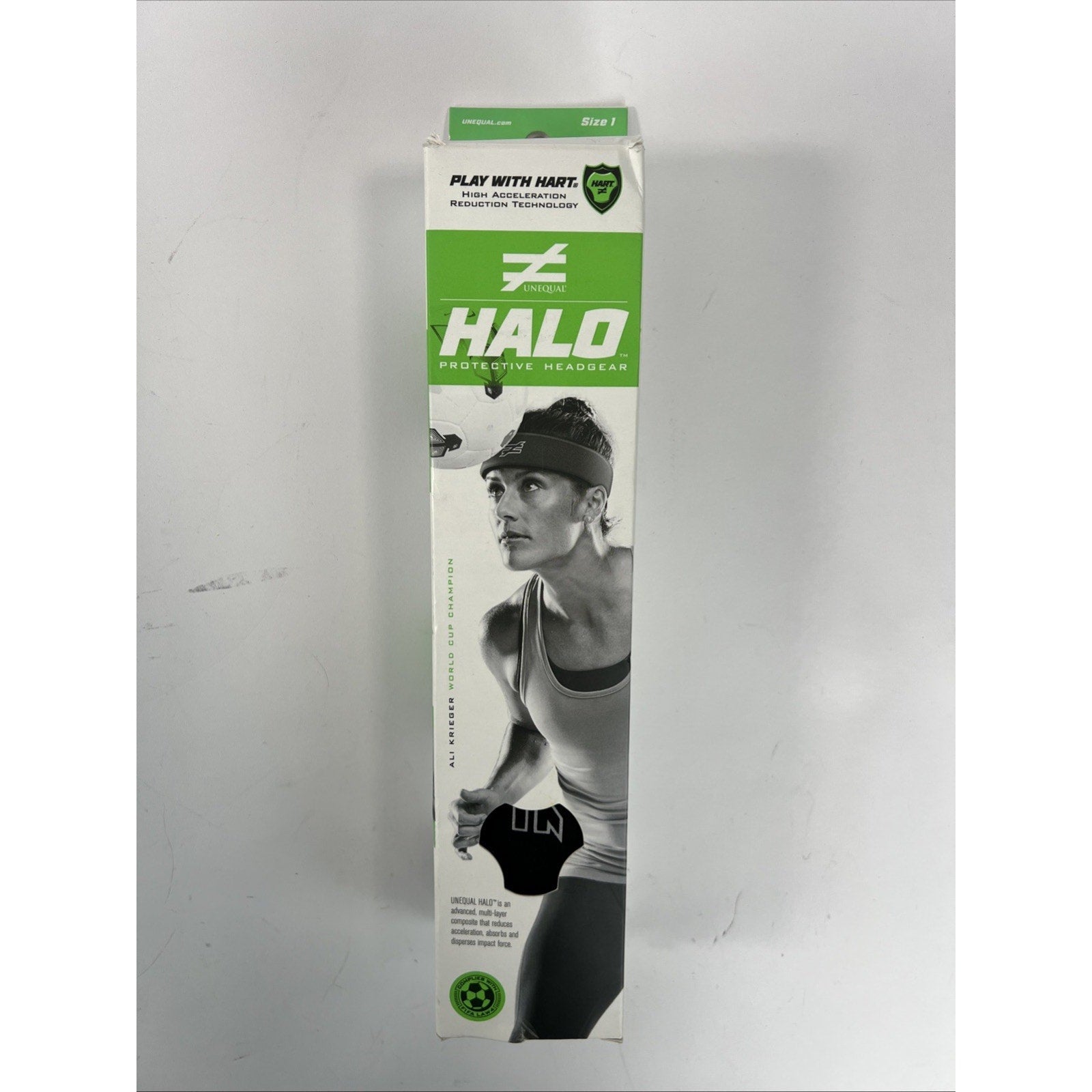 Unequal Halo Protective Headband Headgear Soccer Concussion Safety Size 1 Black