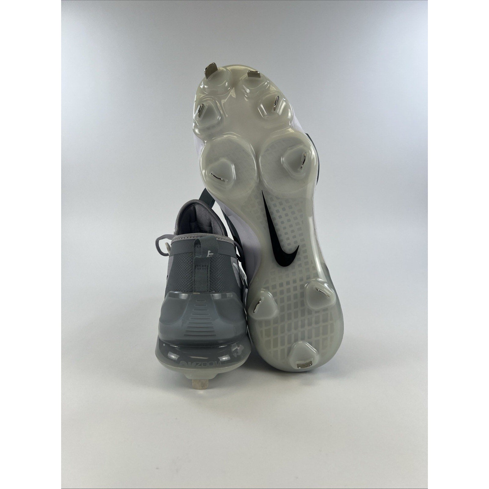 Nike Force Zoom Trout 9 Elite Baseball Cleats Mens Size 14 Grey FB2906-002
