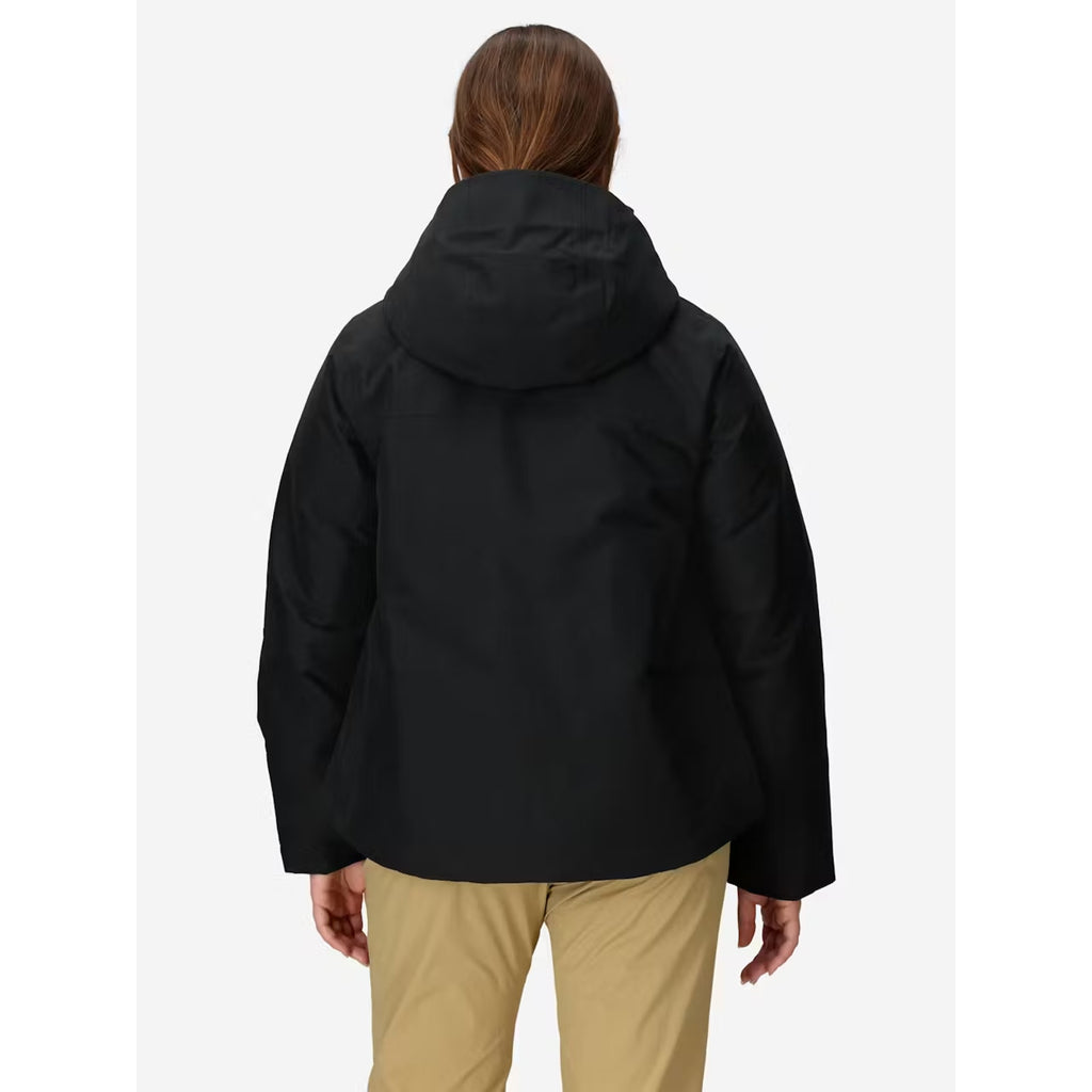 Marmot Women's Chelsea Down Short Coat Black Large 700 Fill Waterproof NWT $350