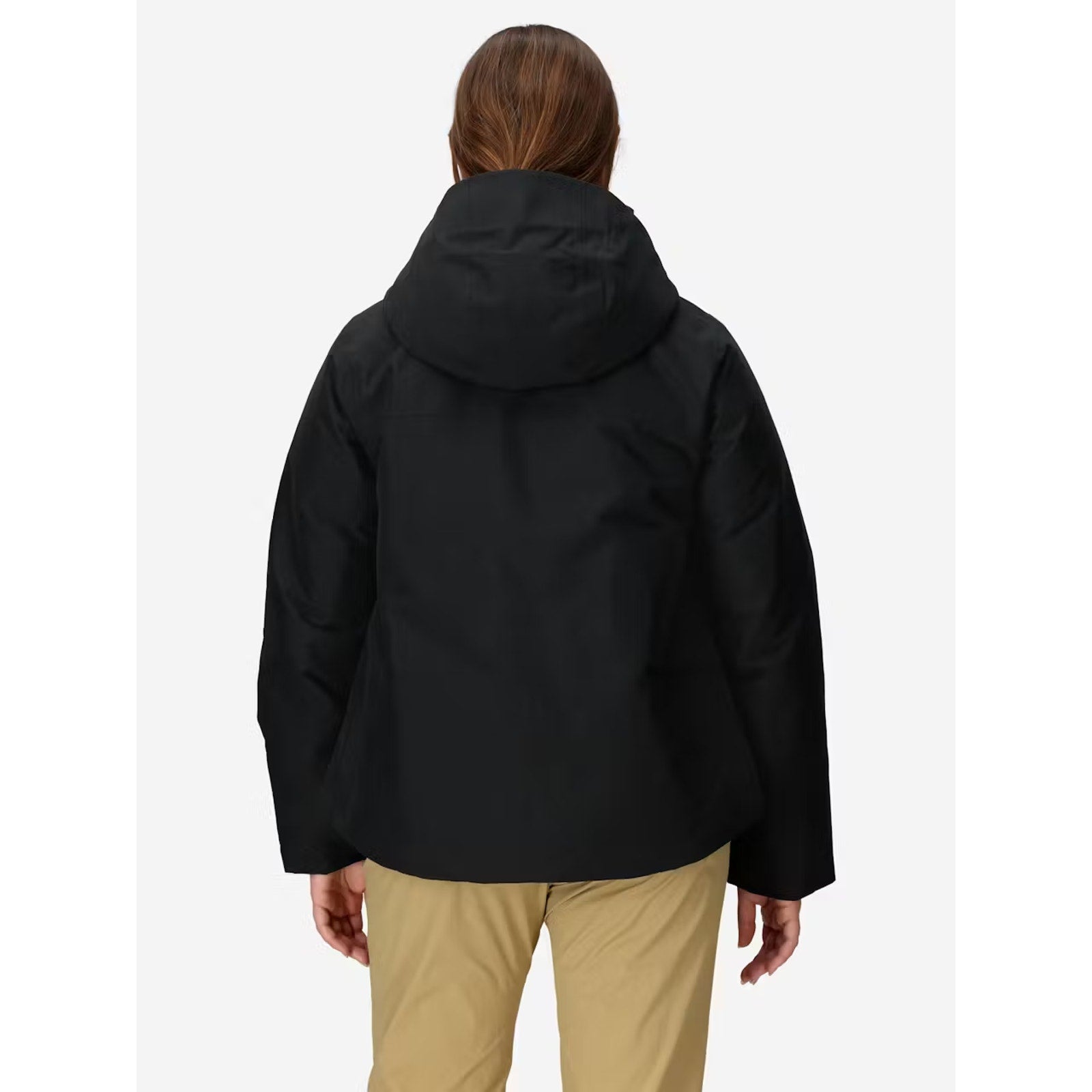 Marmot Women's Chelsea Down Short Coat Black Large 700 Fill Waterproof NWT $350