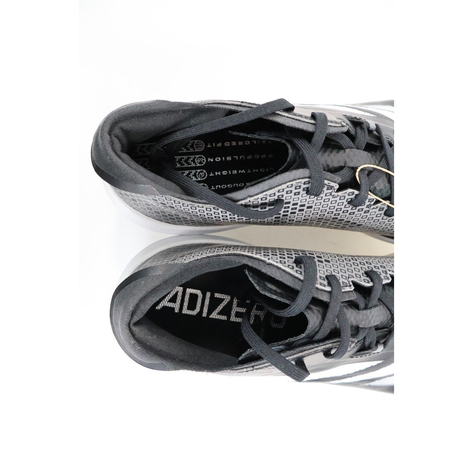 Adidas Adizero Impact TPU Baseball Cleats Black White Size13 JI1467 NWT