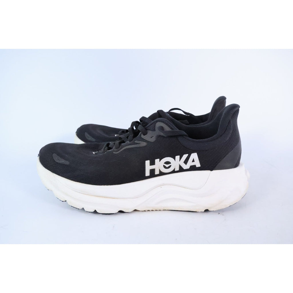 Hoka One One Arahi 8 Men's Sz 9 Black White Athletic Running Shoes Sneakers #313