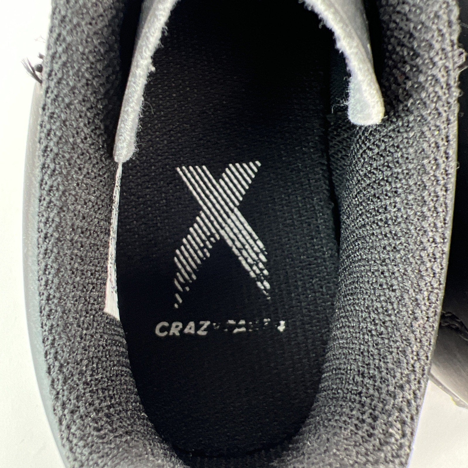 Adidas X Crazyfast.4 TF Soccer Cleats Youth US 3 Black Athletic Lace Up IE4084