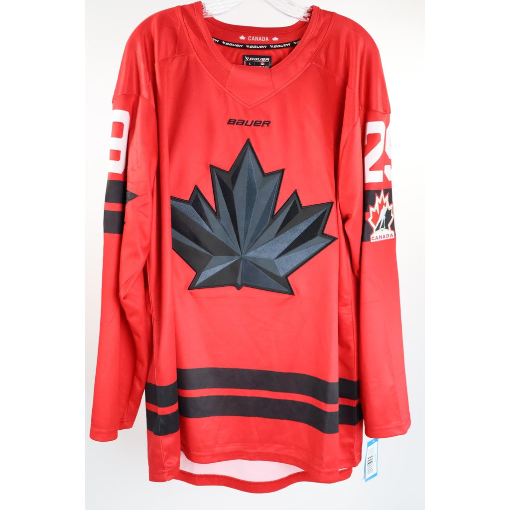 HOCKEY CANADA 2026 MILAN OLYMPICS Nathan MacKinnon BAUER JERSEY SIZE L NWT Read
