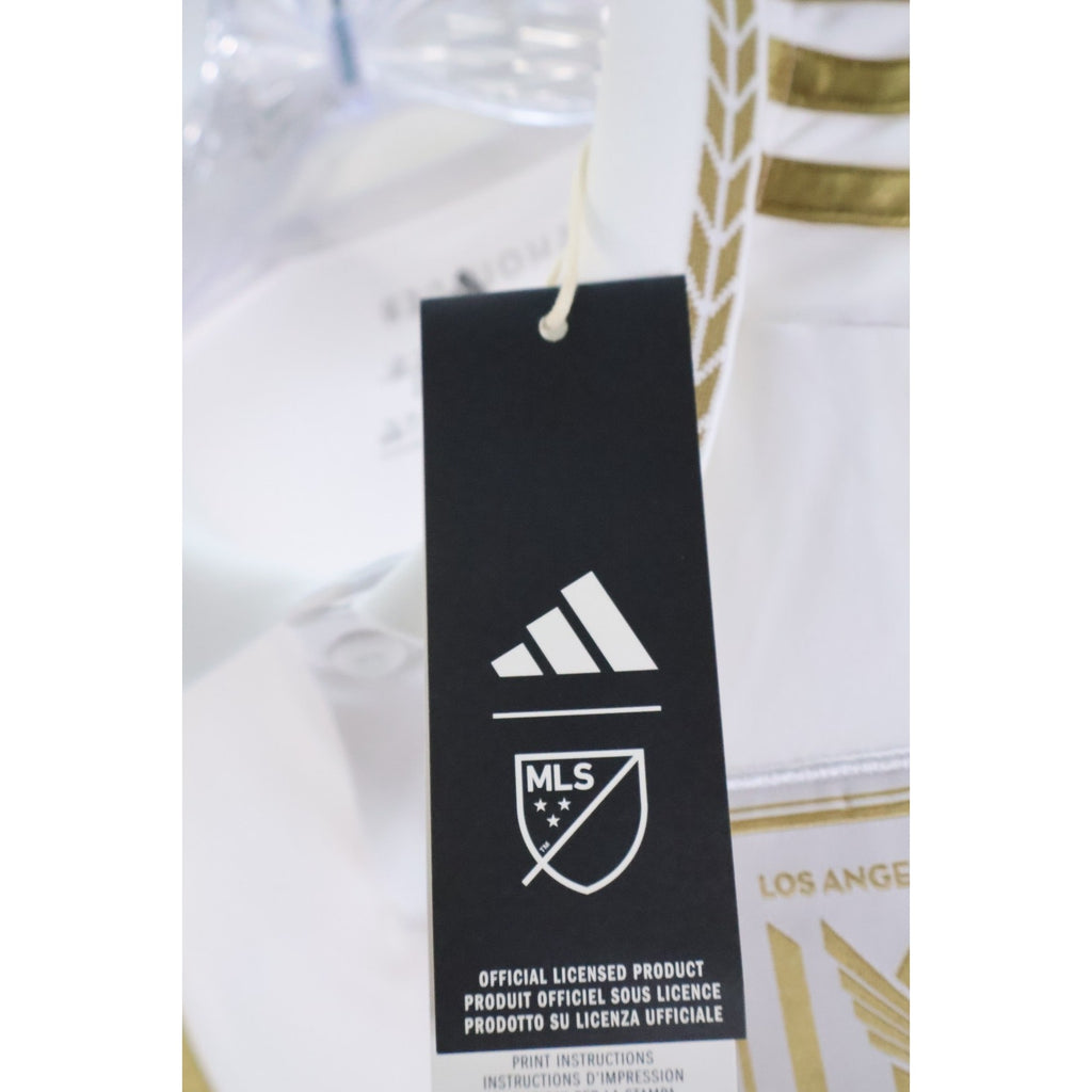 adidas LAFC 25/26 Away Authentic Jersey, Style# IV9859, Size Youth L, White NWT