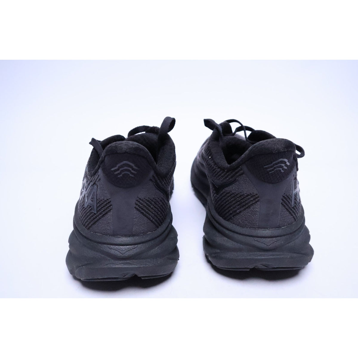 Hoka One One Clifton 9 Womens Sz 7.5 Black Athletic Running Shoes Sneakers #289
