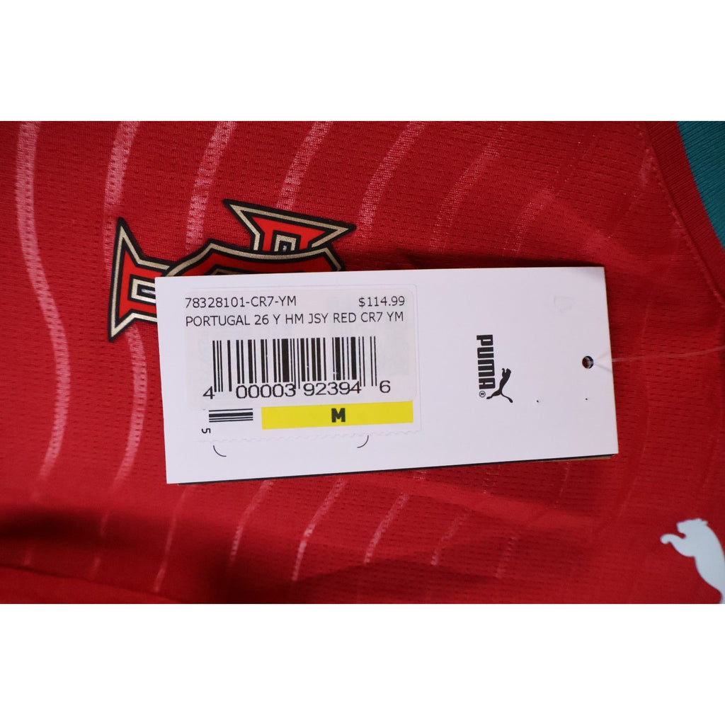Cristiano Ronaldo #7 CR7 Official Portugal Puma Home 2026  Jersey Size Youth M NWT Read