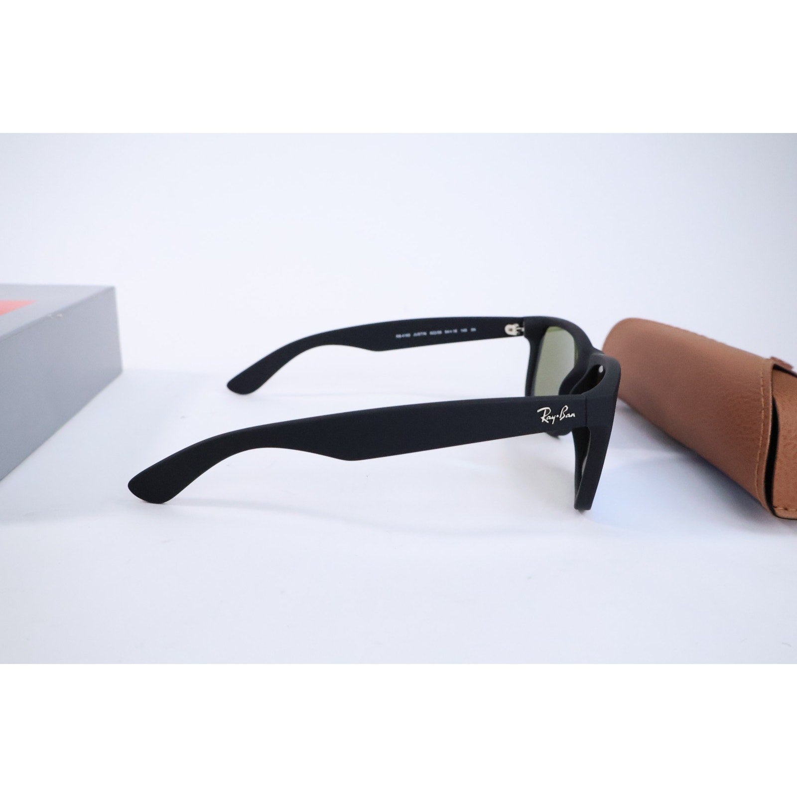 Ray-Ban Justin Color Mix Matte Rubber Black / Blue Mirror 54 mm Sunglasses