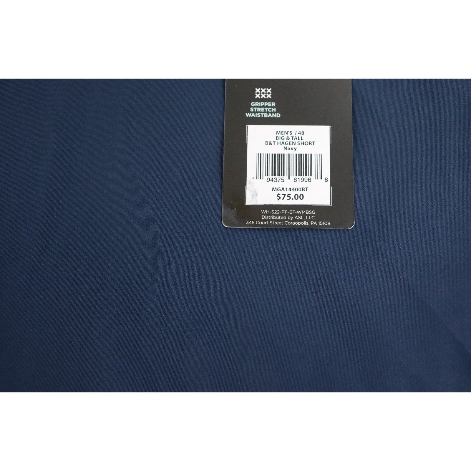 Walter Hagen Big & Tall Perfect 11 Collection Flat Front Golf Shorts Men's 48