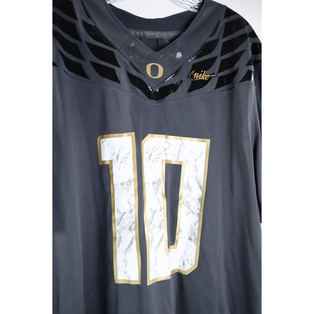 Nike Oregon Ducks Herbert #10 Anthracite Shoe Duck Football Jersey Size L Read