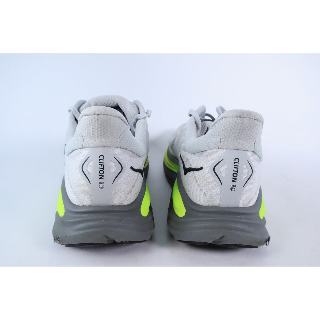 Hoka Clifton 10 Men's Size 12D White Running Shoes Sneakers 1162030 SRDST #315
