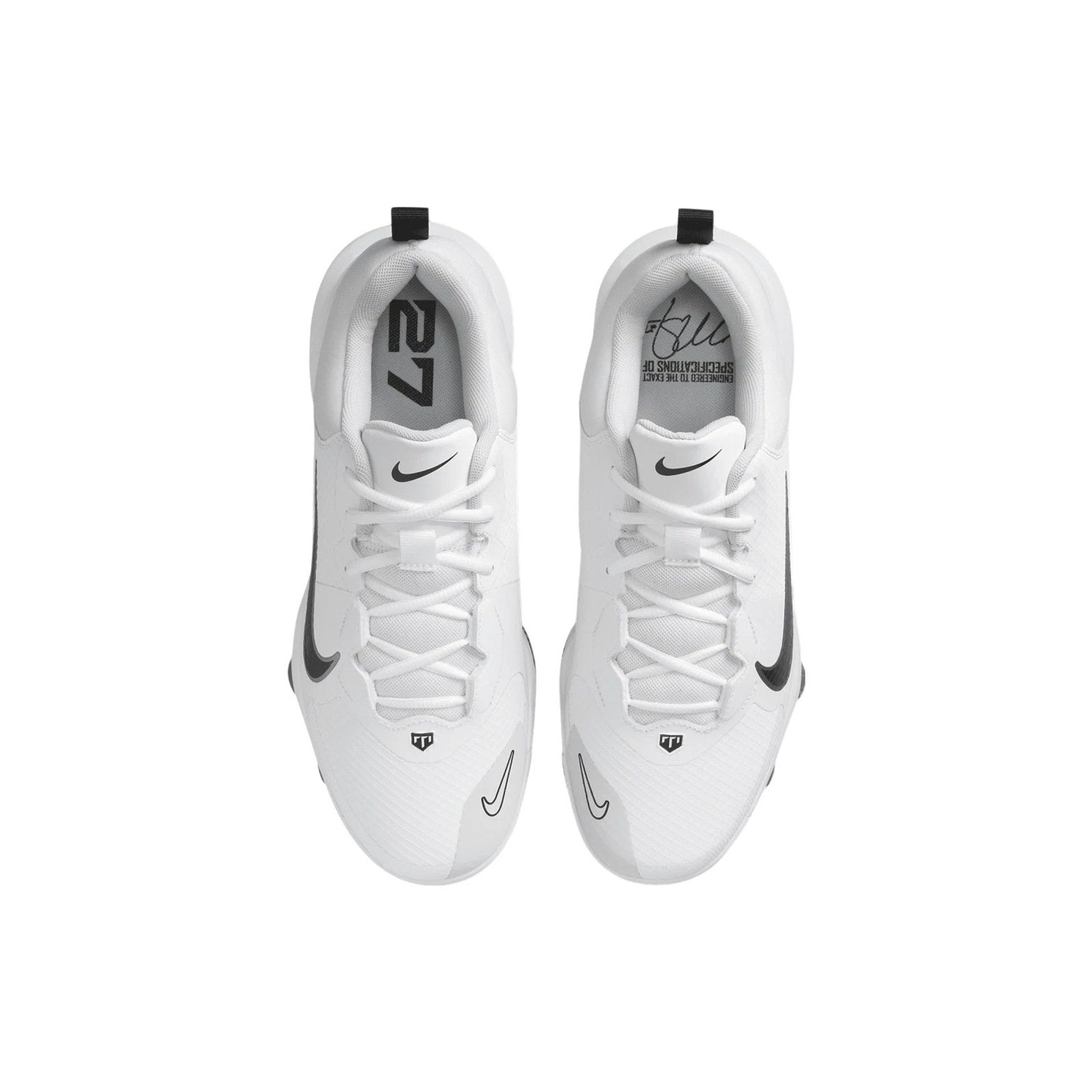 Nike Force Trout 9 Pro MCS Baseball Cleats FZ-0915-102 White Size 8 NEW