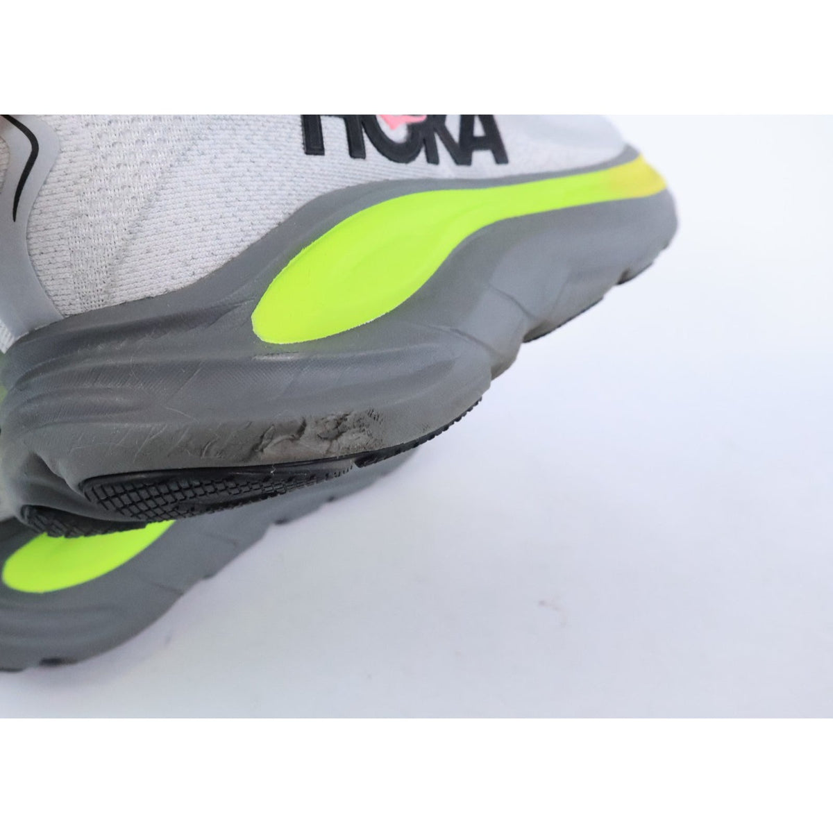Hoka Clifton 10 Men's Size 12D White Running Shoes Sneakers 1162030 SRDST #315