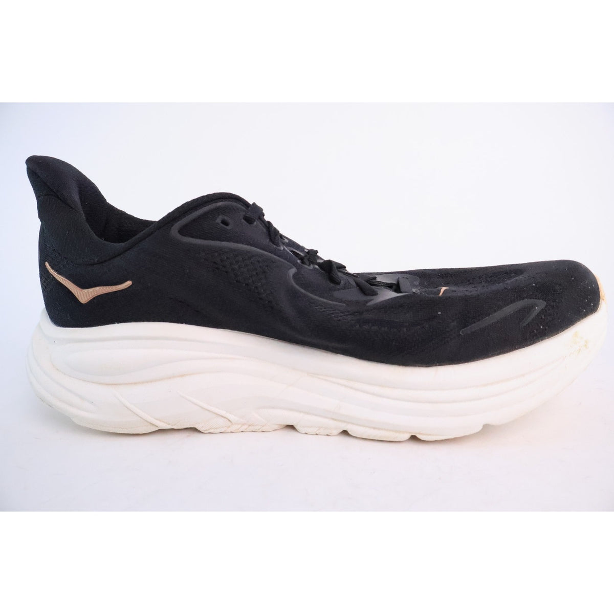 Hoka One One Clifton 10 Black Rose Gold Women's 11B 1162031 BRGL Excellent #159