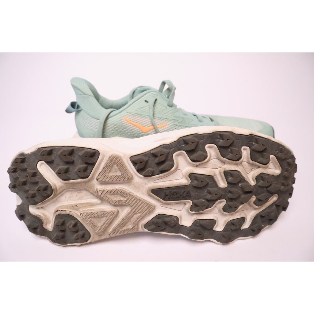 HOKA Challenger 8 Womens US 8.5 B Trail Running Shoes Jade Cosmic Grey #166