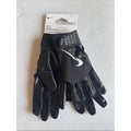 Nike Alpha Batting Gloves Youth Unisex Size LG Black/Black/Grey (INV324)