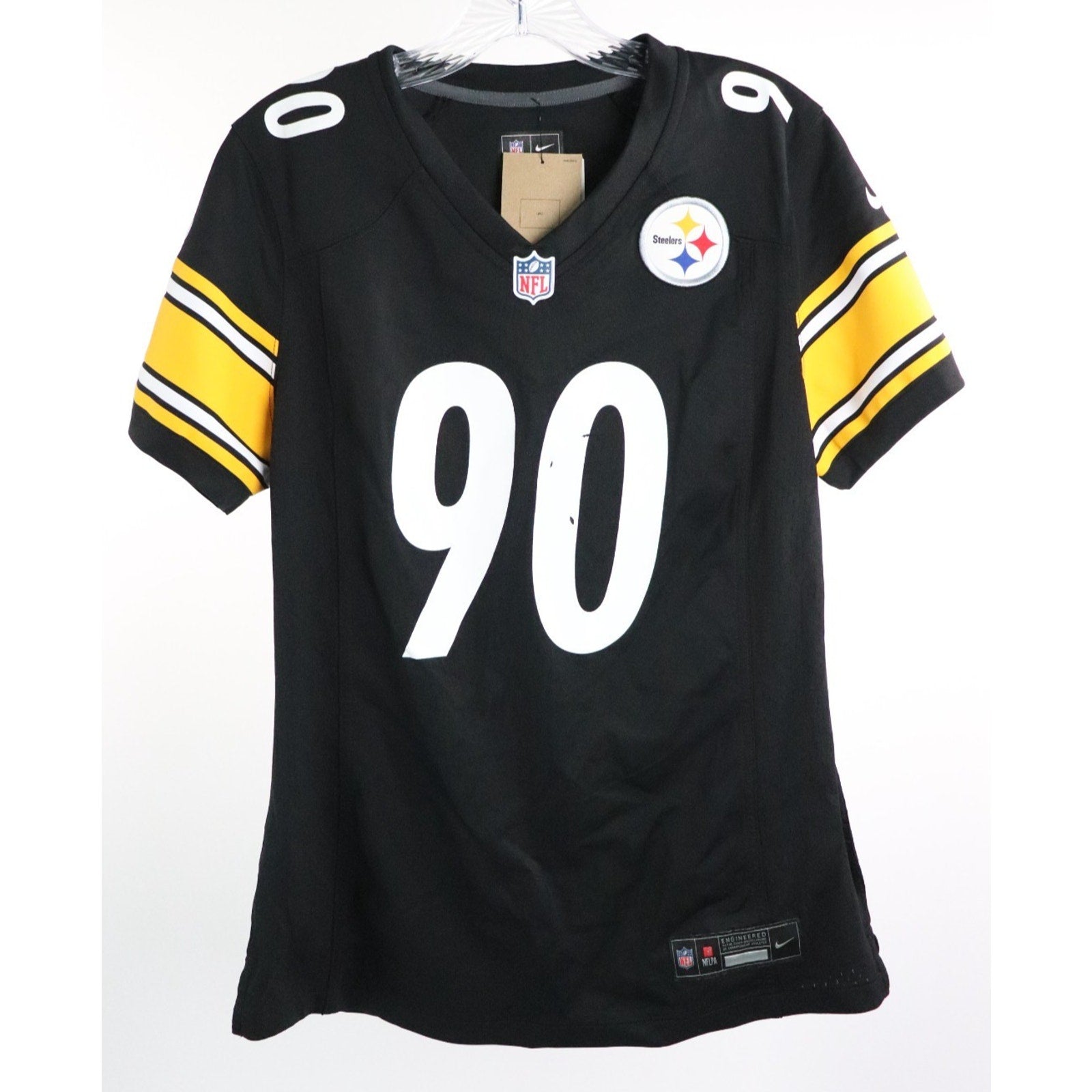 NWT Pittsburgh Steelers T.J. Watt Nike NFL Football Jersey Women’s L $130 READ