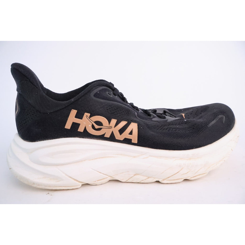 Hoka One One Clifton 10 Black Rose Gold Women's 11B 1162031 BRGL Excellent #159