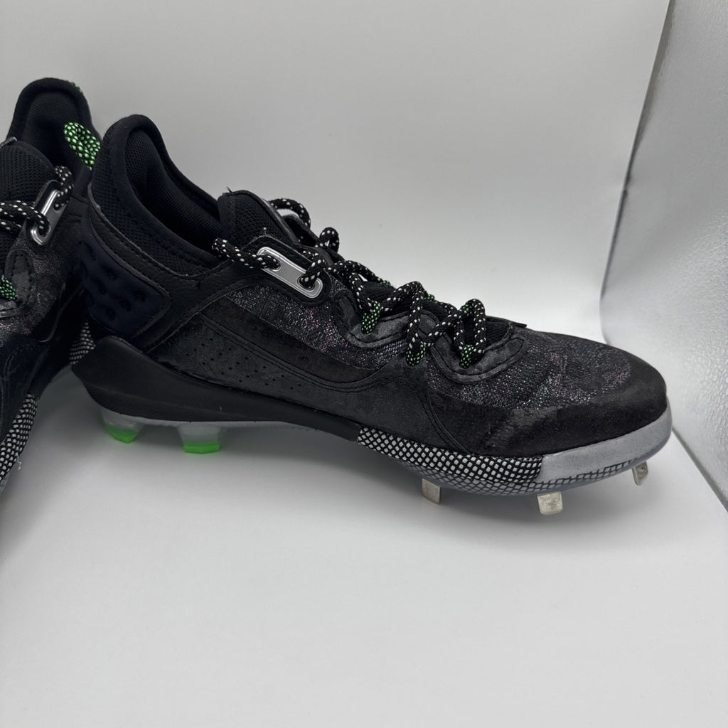 UNDER ARMOUR UA Harper 8 Low ST Metal Baseball Cleats Mens Size 7.5 Black Noir