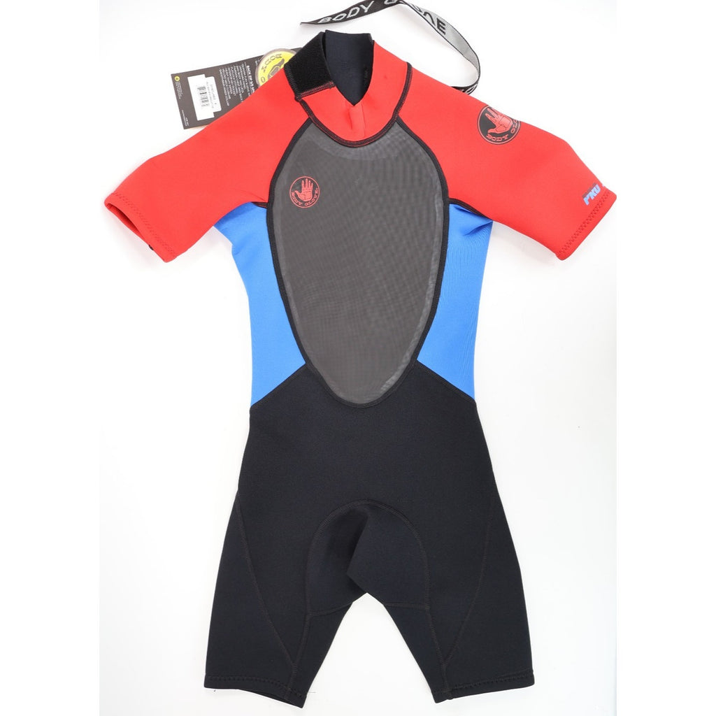 Body Glove Pro 3 2:1 Spring Suit Swim Dive Wetsuit Red/Blue/BK Youth 8 New READ