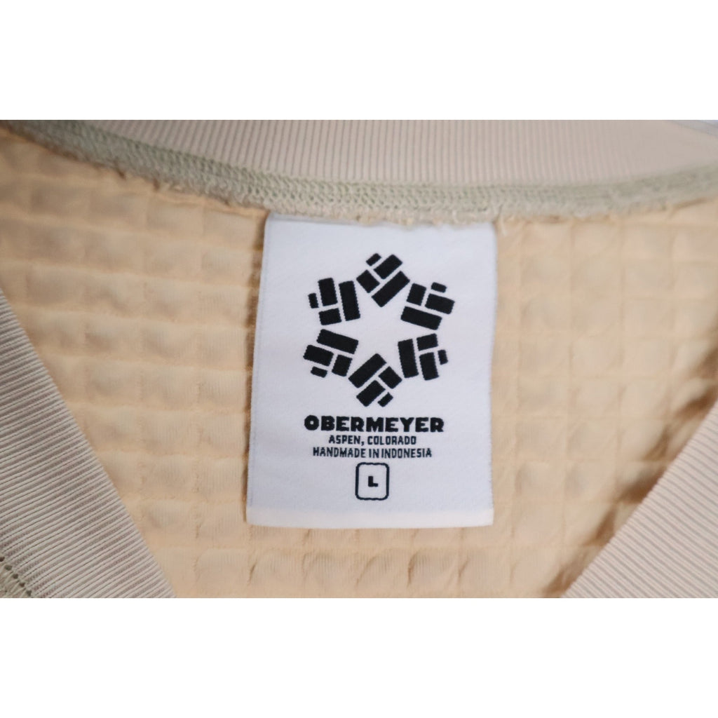 Obermeyer Explorer Tech Crew Men's LargeSweatshirt Pullover Cement NWT
