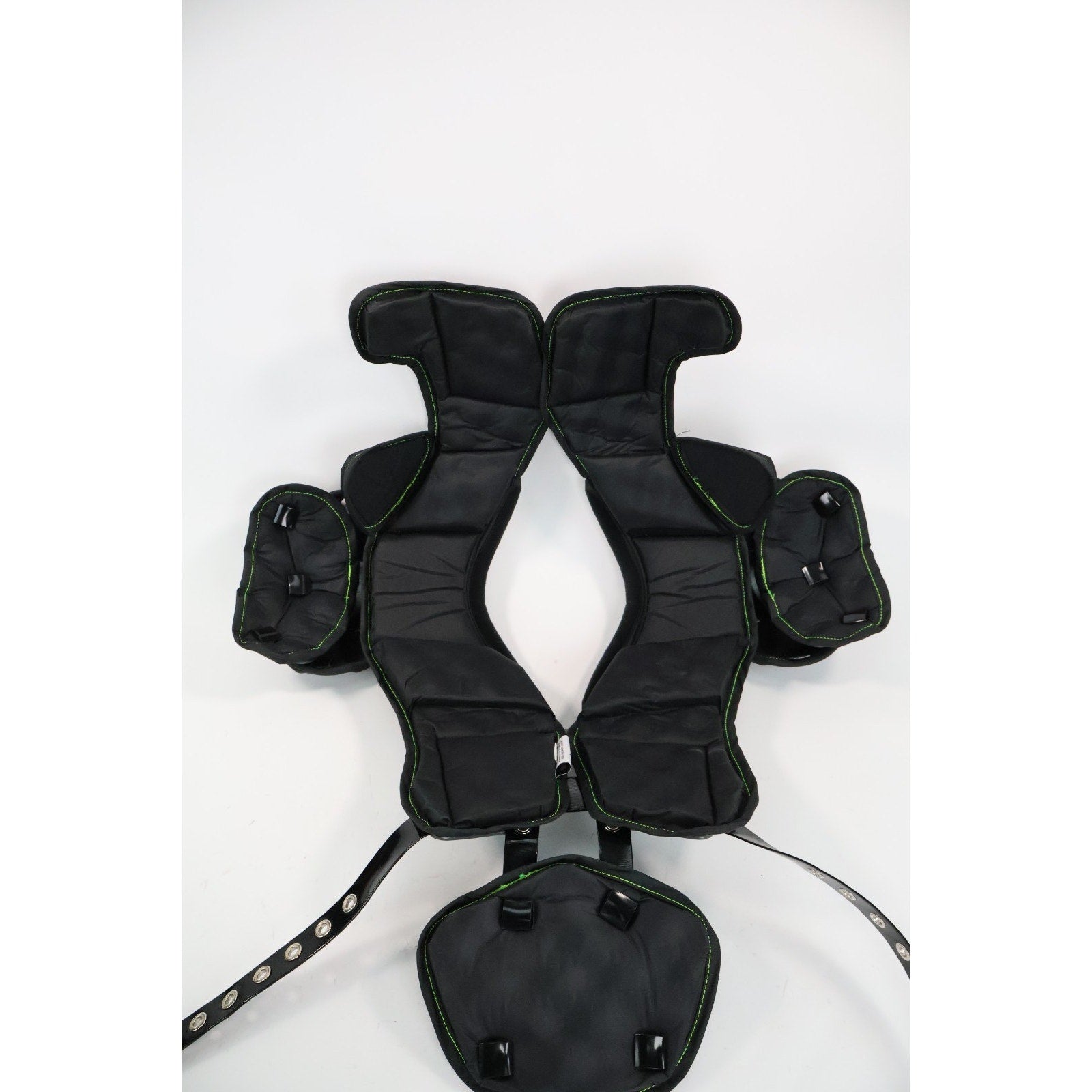 Riddell Power Amp Football Shoulder Pads w/ Backplate Adult Large / Read
