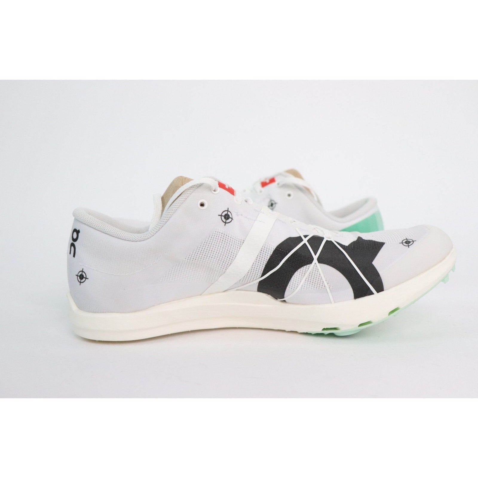 On Running Cloudspike 1500m Track and Field Shoes Women 6 Undyed White Mint