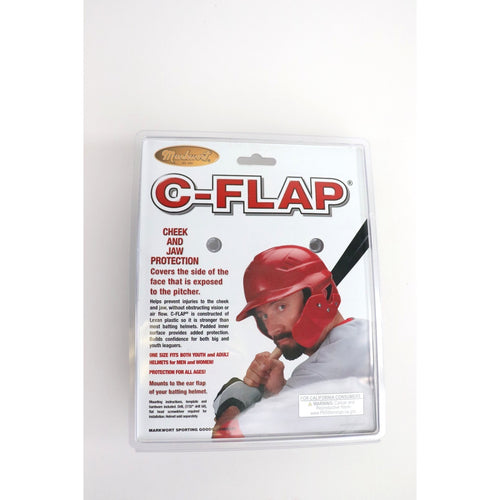 BULK OF 10 / Markwort C-Flap Jaw & Cheek Protection for Right Handed Batter NEW