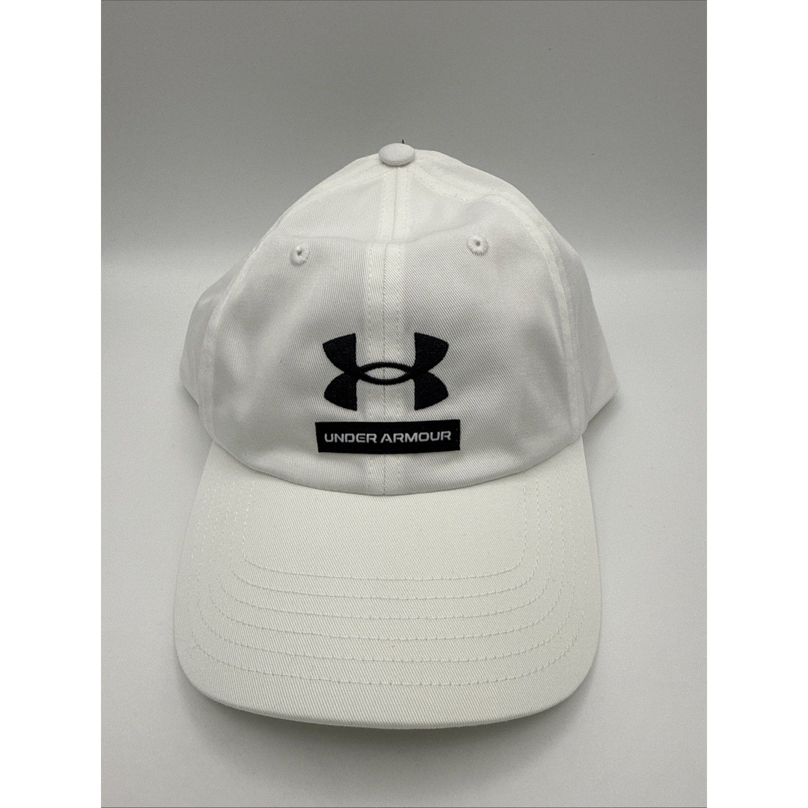 NWT Men Under Armour White Adjustable Cap One Size Fits Most